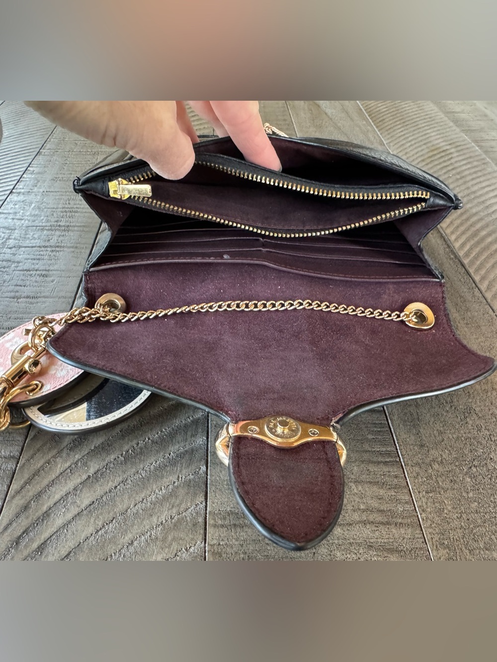Coach Georgie Crossbody/Xbody Black Pebble/Leather Bag Purse With Rivets - Picture 8 of 16